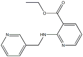 ethyl 2-[(pyridin-3-ylmethyl)amino]pyridine-3-carboxylate Struktur