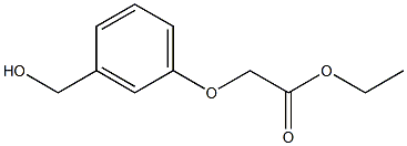 ethyl 2-[3-(hydroxymethyl)phenoxy]acetate Struktur