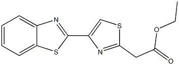 ethyl 2-[4-(1,3-benzothiazol-2-yl)-1,3-thiazol-2-yl]acetate Struktur