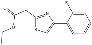 ethyl 2-[4-(2-fluorophenyl)-1,3-thiazol-2-yl]acetate Struktur