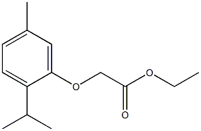 ethyl 2-[5-methyl-2-(propan-2-yl)phenoxy]acetate Struktur