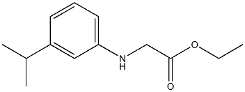 ethyl 2-{[3-(propan-2-yl)phenyl]amino}acetate Struktur