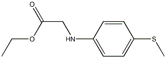 ethyl 2-{[4-(methylsulfanyl)phenyl]amino}acetate Struktur