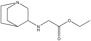 ethyl 2-{1-azabicyclo[2.2.2]octan-3-ylamino}acetate Struktur