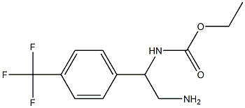 ethyl 2-amino-1-[4-(trifluoromethyl)phenyl]ethylcarbamate Struktur