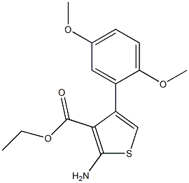 ethyl 2-amino-4-(2,5-dimethoxyphenyl)thiophene-3-carboxylate Struktur