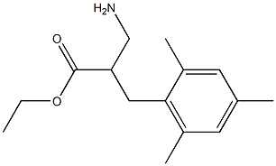 ethyl 3-amino-2-[(2,4,6-trimethylphenyl)methyl]propanoate Struktur