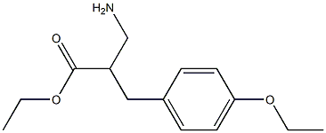 ethyl 3-amino-2-[(4-ethoxyphenyl)methyl]propanoate Struktur