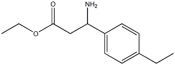 ethyl 3-amino-3-(4-ethylphenyl)propanoate Struktur