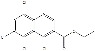 ethyl 4,5,6,8-tetrachloroquinoline-3-carboxylate Struktur