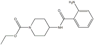 ethyl 4-[(2-aminobenzoyl)amino]piperidine-1-carboxylate Struktur