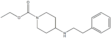 ethyl 4-[(2-phenylethyl)amino]piperidine-1-carboxylate Struktur