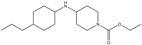 ethyl 4-[(4-propylcyclohexyl)amino]piperidine-1-carboxylate Struktur