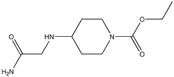 ethyl 4-[(carbamoylmethyl)amino]piperidine-1-carboxylate Struktur