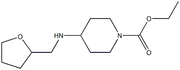 ethyl 4-[(oxolan-2-ylmethyl)amino]piperidine-1-carboxylate Struktur