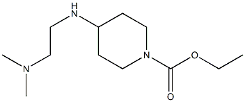 ethyl 4-{[2-(dimethylamino)ethyl]amino}piperidine-1-carboxylate Struktur