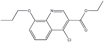 ethyl 4-chloro-8-propoxyquinoline-3-carboxylate Struktur