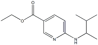 ethyl 6-[(3-methylbutan-2-yl)amino]pyridine-3-carboxylate Struktur