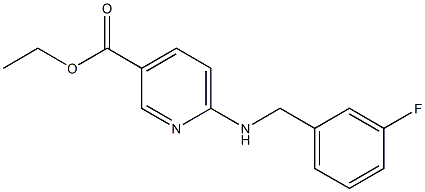 ethyl 6-{[(3-fluorophenyl)methyl]amino}pyridine-3-carboxylate Struktur