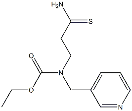 ethyl N-(2-carbamothioylethyl)-N-(pyridin-3-ylmethyl)carbamate Struktur