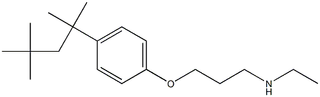 ethyl({3-[4-(2,4,4-trimethylpentan-2-yl)phenoxy]propyl})amine Struktur