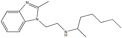 heptan-2-yl[2-(2-methyl-1H-1,3-benzodiazol-1-yl)ethyl]amine Struktur