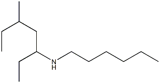 hexyl(5-methylheptan-3-yl)amine Struktur