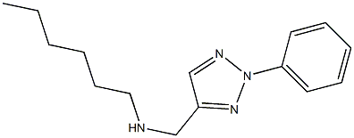 hexyl[(2-phenyl-2H-1,2,3-triazol-4-yl)methyl]amine Struktur