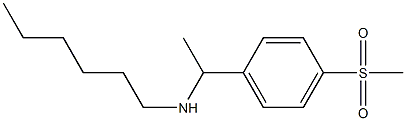 hexyl[1-(4-methanesulfonylphenyl)ethyl]amine Struktur