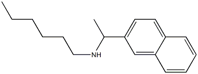 hexyl[1-(naphthalen-2-yl)ethyl]amine Struktur