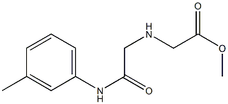 methyl 2-({[(3-methylphenyl)carbamoyl]methyl}amino)acetate Struktur