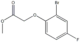 methyl 2-(2-bromo-4-fluorophenoxy)acetate Struktur