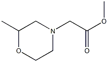 methyl 2-(2-methylmorpholin-4-yl)acetate Struktur