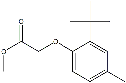 methyl 2-(2-tert-butyl-4-methylphenoxy)acetate Struktur