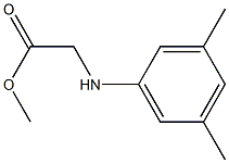 methyl 2-[(3,5-dimethylphenyl)amino]acetate Struktur