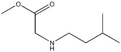 methyl 2-[(3-methylbutyl)amino]acetate Struktur