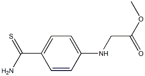 methyl 2-[(4-carbamothioylphenyl)amino]acetate Struktur