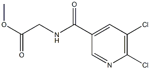 methyl 2-[(5,6-dichloropyridin-3-yl)formamido]acetate Struktur