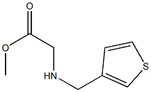 methyl 2-[(thiophen-3-ylmethyl)amino]acetate Struktur