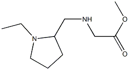 methyl 2-{[(1-ethylpyrrolidin-2-yl)methyl]amino}acetate Struktur