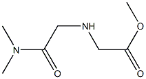 methyl 2-{[(dimethylcarbamoyl)methyl]amino}acetate Struktur