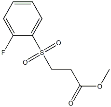 methyl 3-[(2-fluorobenzene)sulfonyl]propanoate Struktur