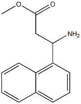 methyl 3-amino-3-(naphthalen-1-yl)propanoate Struktur