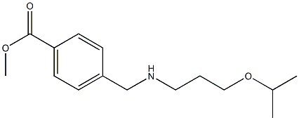 methyl 4-({[3-(propan-2-yloxy)propyl]amino}methyl)benzoate Struktur