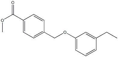 methyl 4-(3-ethylphenoxymethyl)benzoate Struktur