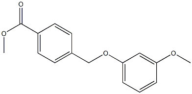 methyl 4-(3-methoxyphenoxymethyl)benzoate Struktur