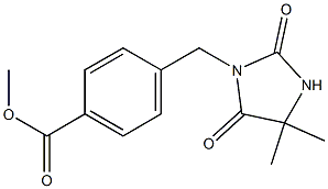 methyl 4-[(4,4-dimethyl-2,5-dioxoimidazolidin-1-yl)methyl]benzoate Struktur