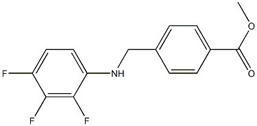 methyl 4-{[(2,3,4-trifluorophenyl)amino]methyl}benzoate Struktur