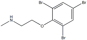 methyl[2-(2,4,6-tribromophenoxy)ethyl]amine Struktur