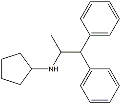 N-(1,1-diphenylpropan-2-yl)cyclopentanamine Struktur